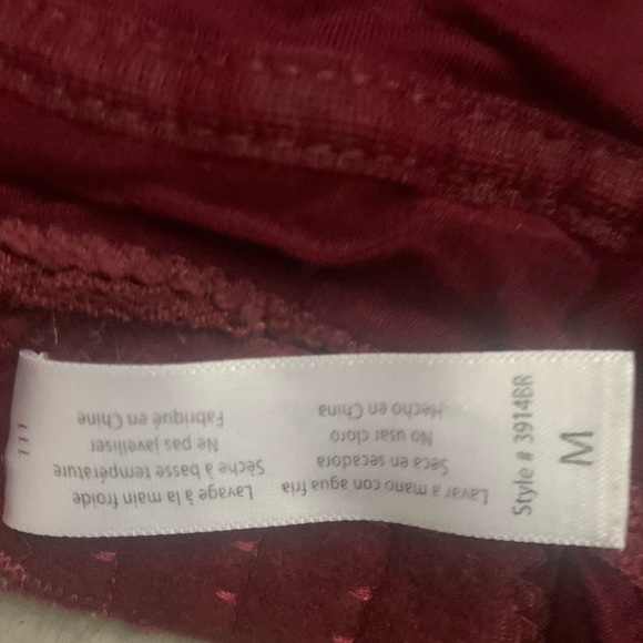 burgundy bralette - Picture 3 of 3